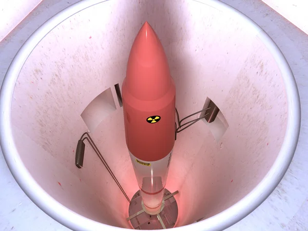 InterContinental nucleaire raket — Stockfoto