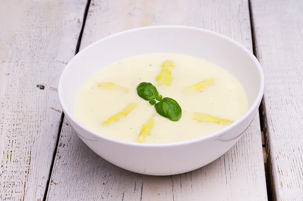 Crème de soupe aux asperges Image En Vente