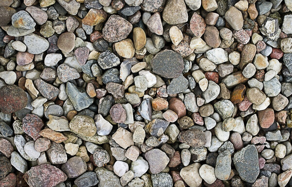 Polished multicolored stones