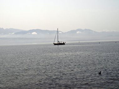 Cenevre Gölü 'nde yat