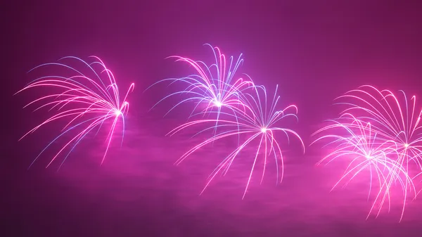Fireworks at night — Stock Photo, Image