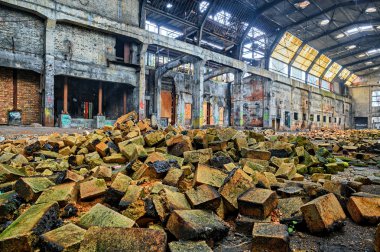 eski terk edilmiş bir fabryka.hdr yok etti.