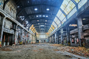 eski terk edilmiş bir fabryka.hdr yok etti.