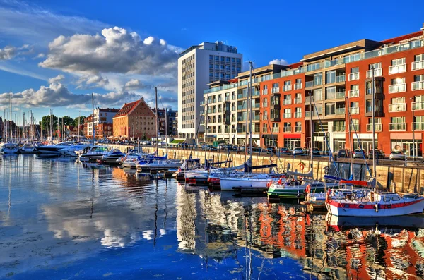 Hamnen i gdansk — Stockfoto