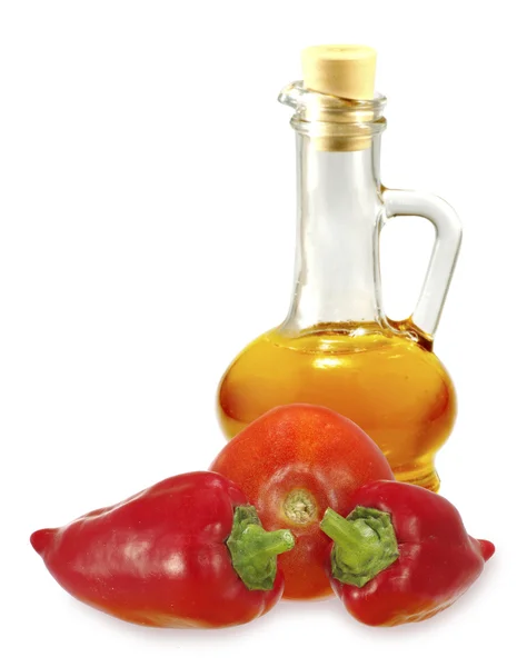 Peperoni e olio — Foto Stock