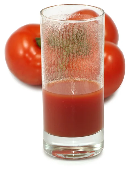 ジュースおよびトマト — ストック写真