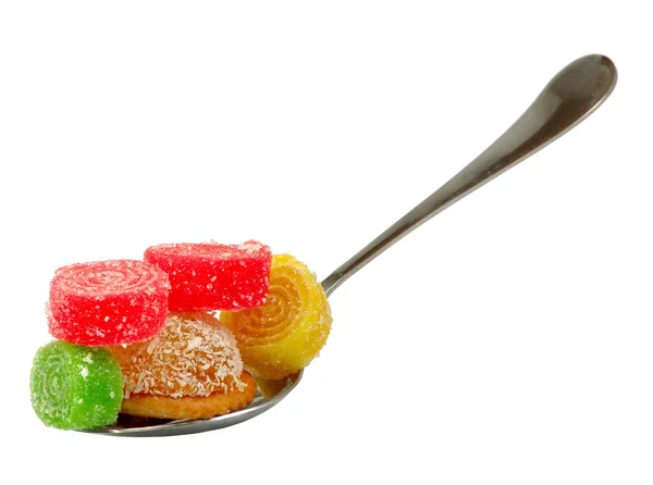 Marmalade on a spoon — Stock Photo, Image