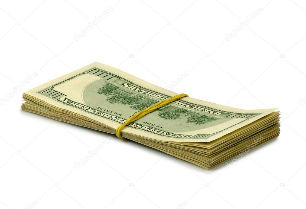 Banknote on a white background