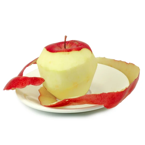 Peeled apple isolate — Stock Photo, Image