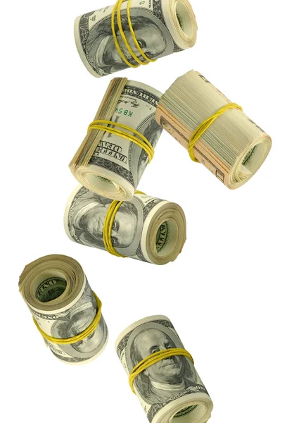 Many rolls of money — Stock Photo, Image