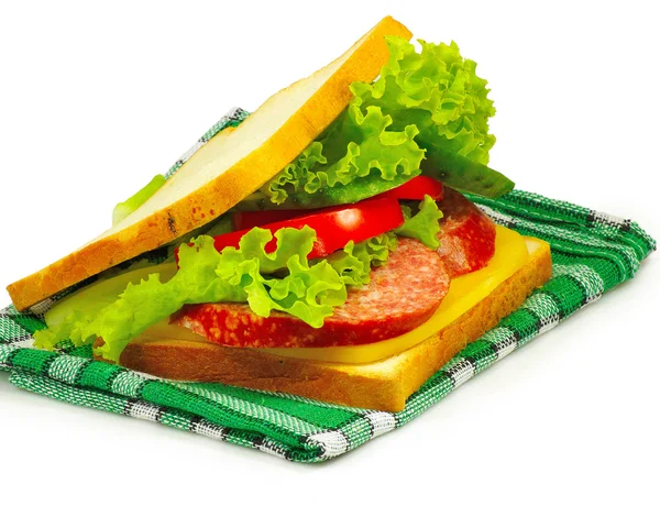 Smakelijke Hamburger isoleren — Stockfoto