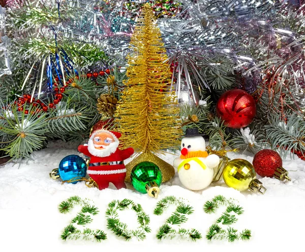 Képek Gyönyörű Ünnepi Tervező Karácsonyi Dekorációk Boldog Karácsonyt Boldog Évet — Stock Fotó
