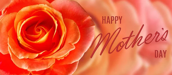 Glückwunschkarte Zum Muttertag Mit Blumen Und Einer Grußbeschriftung — Stockfoto