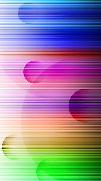 Abstract Image Consisting Colorful Horizontal Lines Circles — Stock Photo, Image