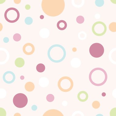 pastel daireler desen