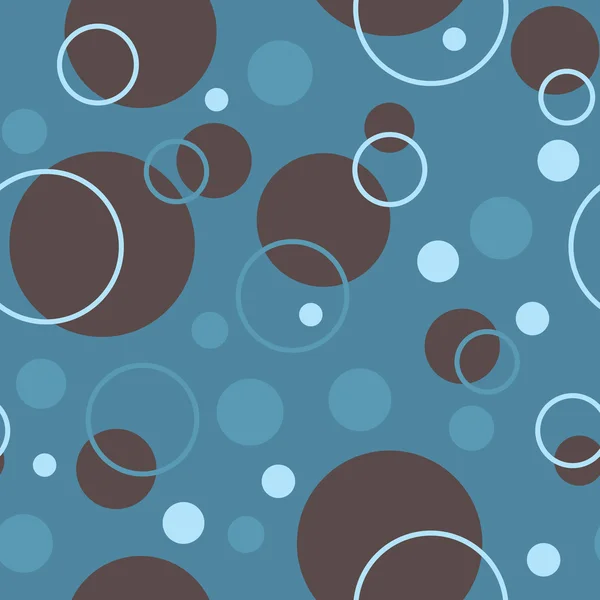 Μπλε και καφέ κύκλους — Διανυσματικό Αρχείο
