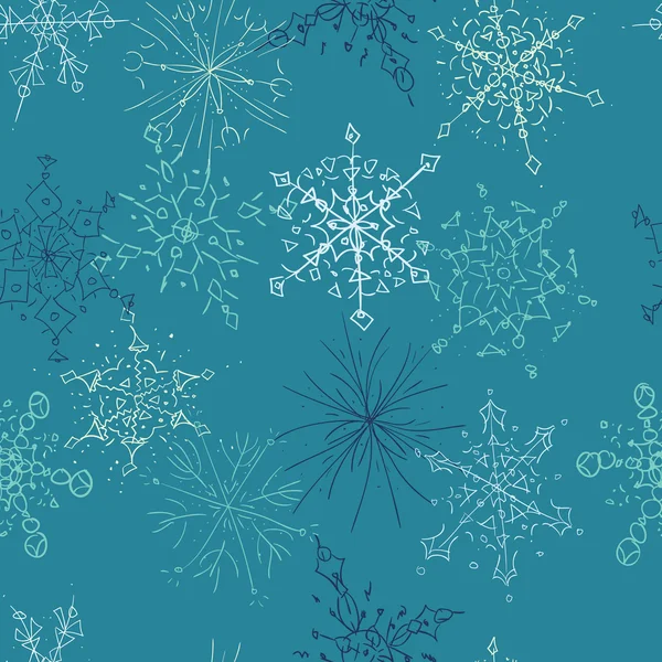 Padrão de floco de neve Ilustrações De Stock Royalty-Free