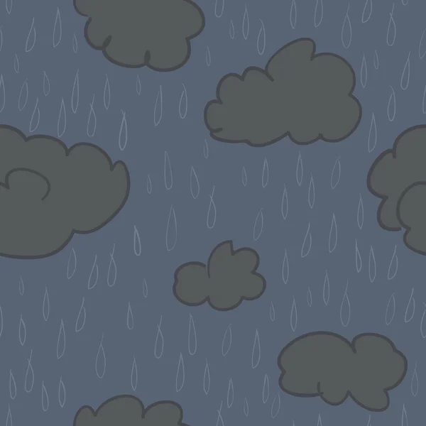 Regenachtige patroon — Stockvector