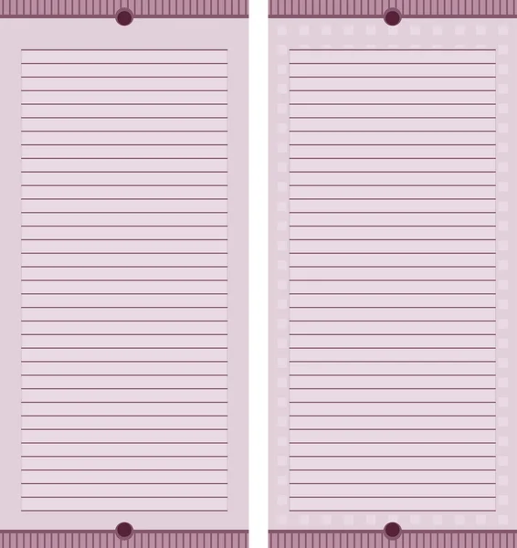 Mauve Stationary Pages Royalty Free Stock Vectors