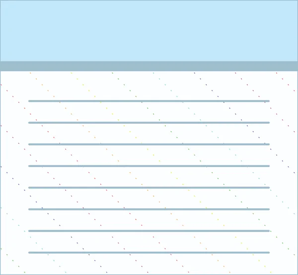Tarjeta de nota azul Ilustración De Stock