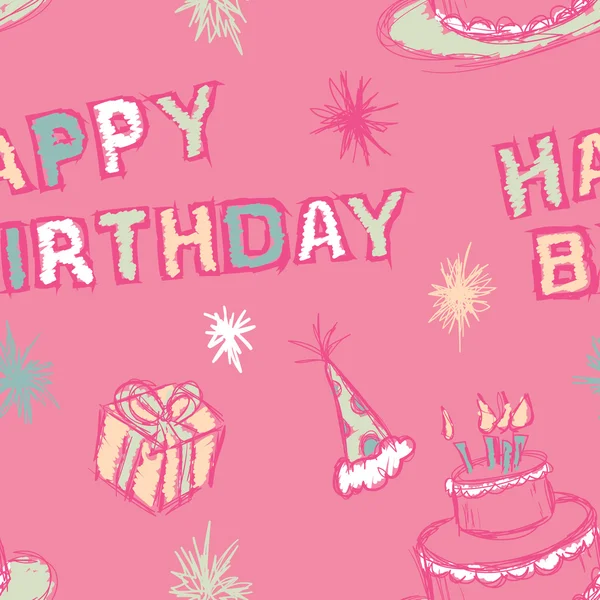 Birthday Seamless Pattern Stock Illustration