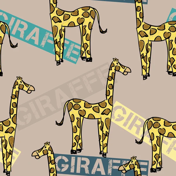 Giraffe patroon Stockvector