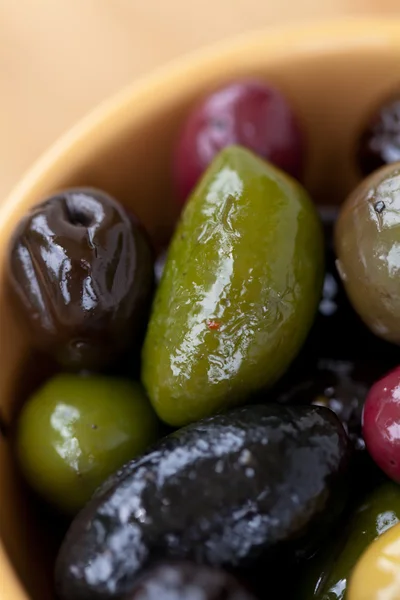 Olive miste. Macro . — Foto Stock