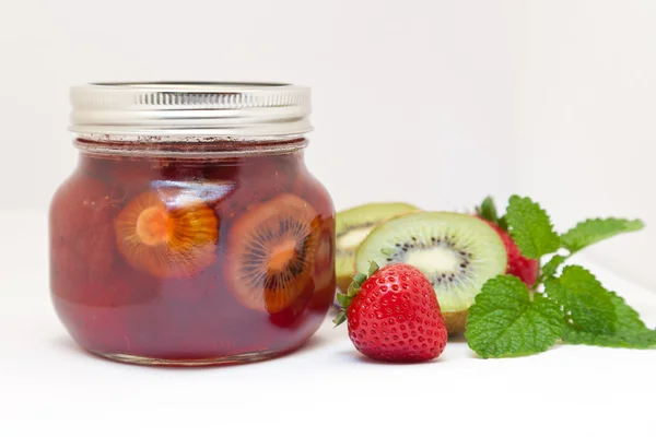 Kiwi and Strawberry Jam — Stock Photo, Image