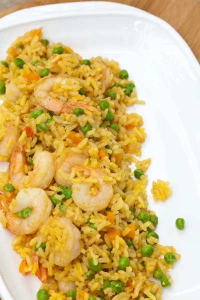 Takže, krevety smažené rýže — Stock fotografie