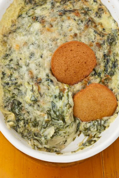 Hot Spinach Dip — Stock Photo, Image