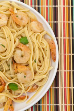 karides scampi makarna