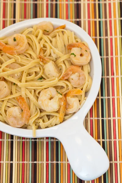 Pasta de camarones Scampi —  Fotos de Stock