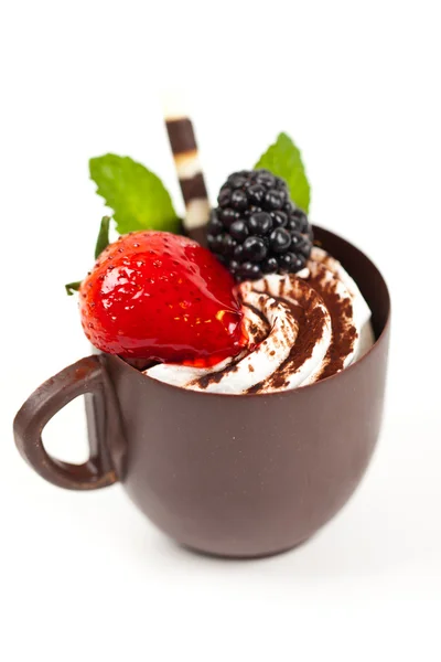 チョコレート、コーヒー カップ — ストック写真