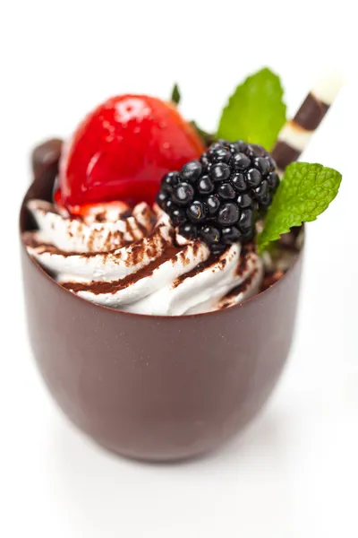 Chocolate coffee cup — Stock Photo, Image