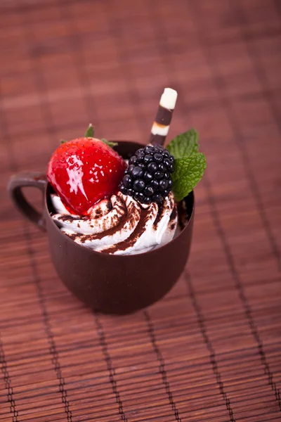 Xícara de café chocolate — Fotografia de Stock