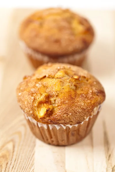 Muffins with apple — Stock Photo, Image