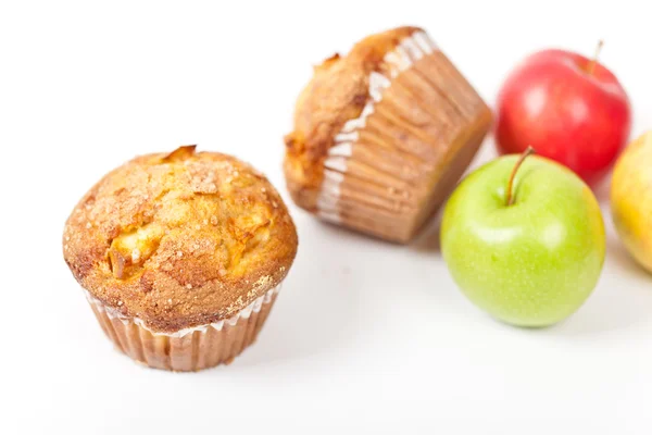 Muffins mit Apfel — Stockfoto