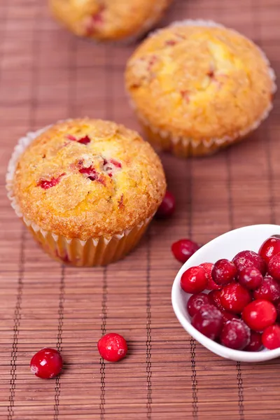 Cranberry muffins — Stock Photo, Image