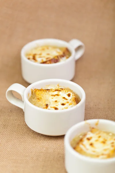 Zuppa di cipolle francesi — Foto Stock