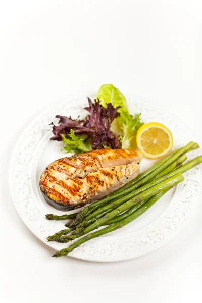 Grilled salmon — Stock Photo, Image