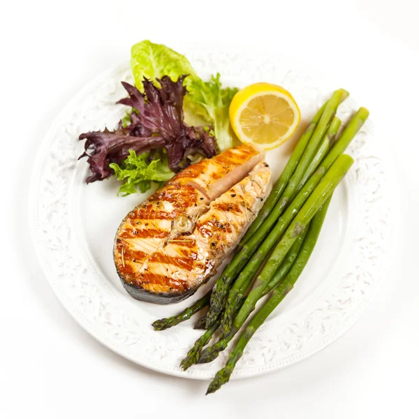 Grilled salmon — Stock Photo, Image