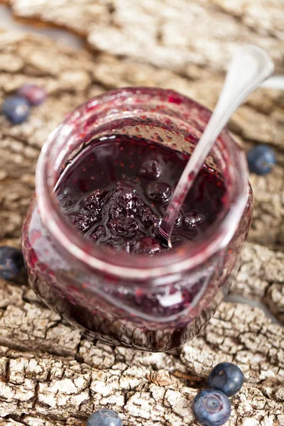 Blueberry jam — Stock Photo, Image