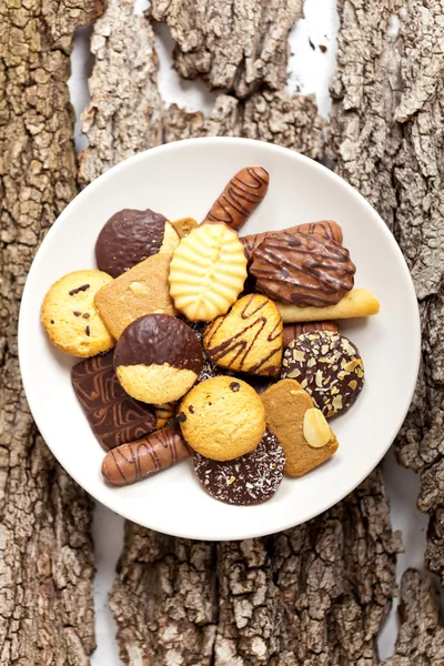 Variety of Cookies on plate — Stock Photo, Image