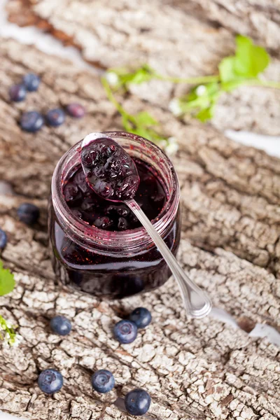 Blueberry jam — Stock Photo, Image