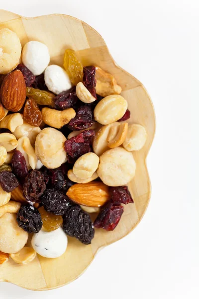 Сушеные фрукты, орехи и семена — стоковое фото