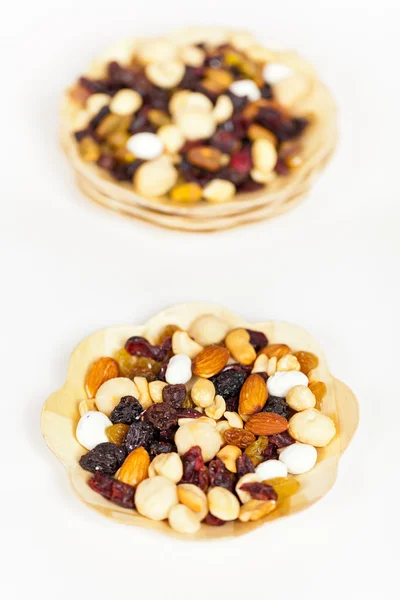 Dried fruit, nuts and seeds — Stock Photo, Image