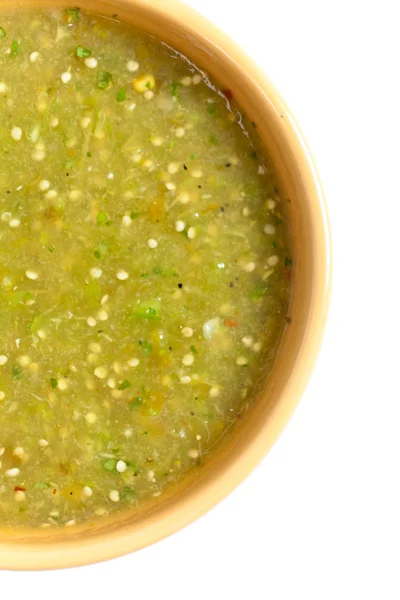 Tomatillo salsa verde, Meksika mutfağı — Stok fotoğraf