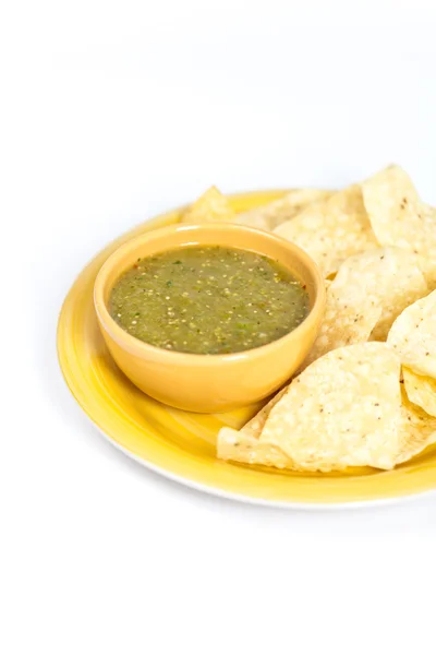 Tomatillo salsa verde, cucina messicana — Foto Stock