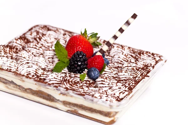 Hausgemachter Tiramisu-Kuchen — Stockfoto