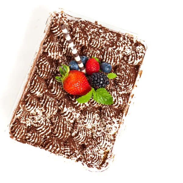 Hemmagjord tiramisu tårta — Stockfoto